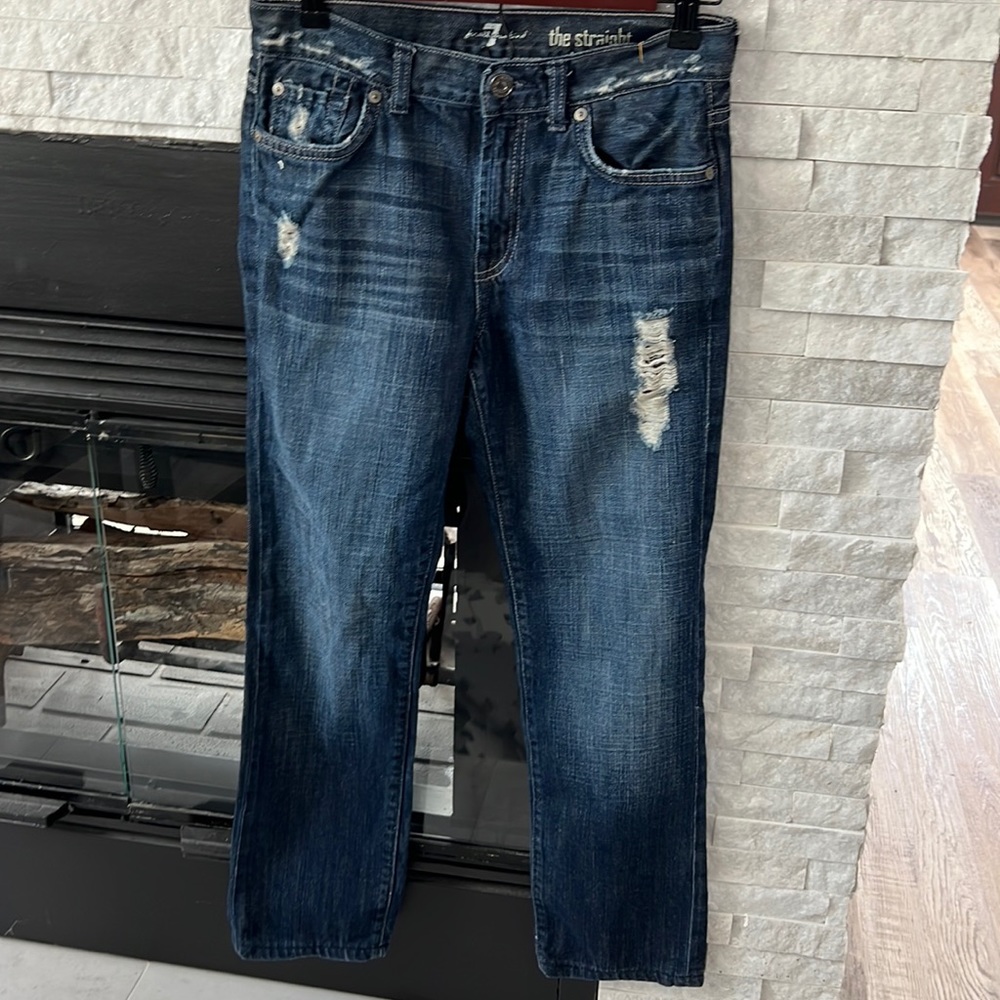 7 for all mankind distressed denim jeans,14 girls